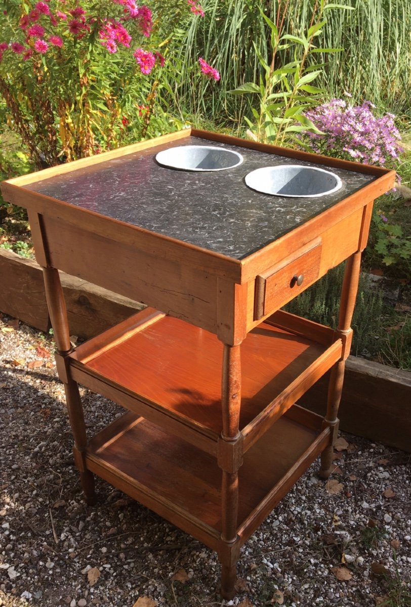 Louis XVI Style Fruit Wood Cooler Table