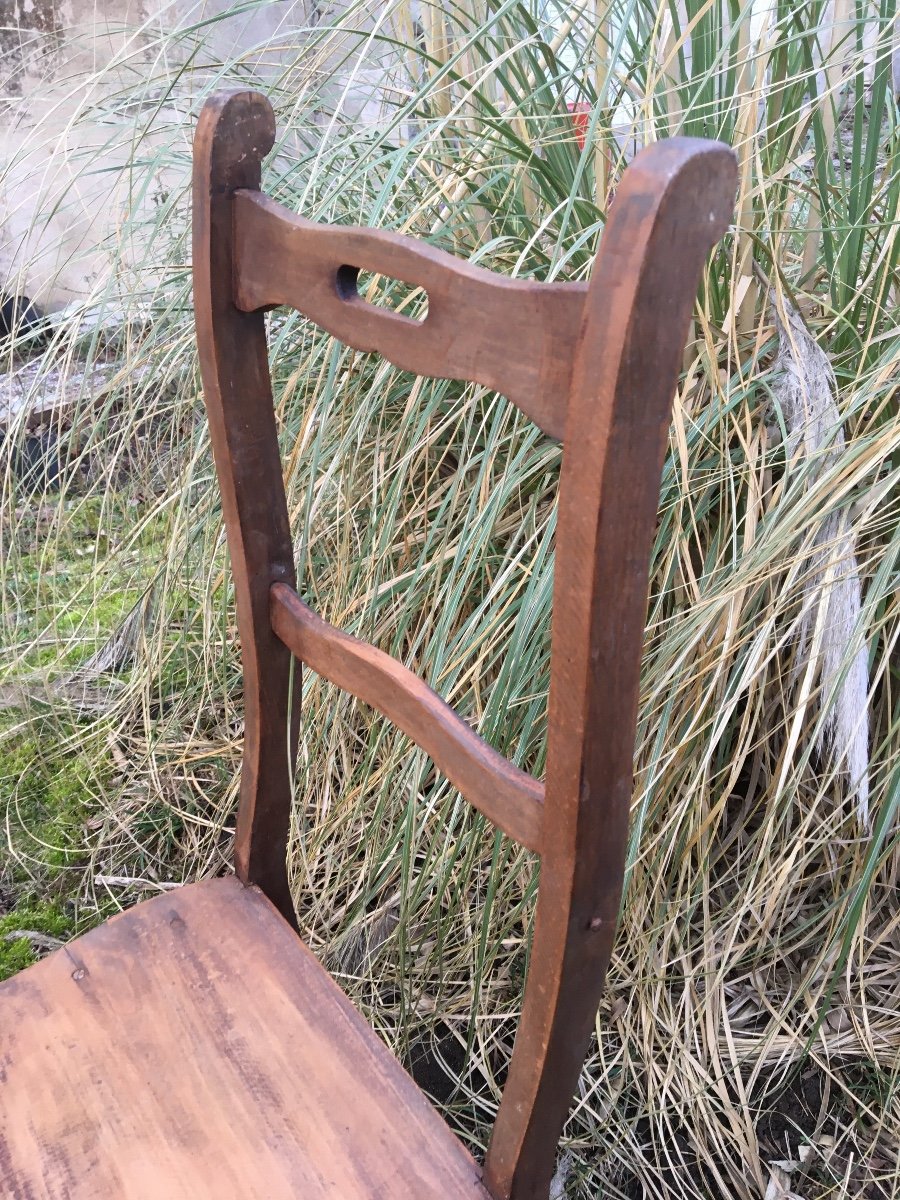 Large Stepladder Chair With 5 Steps, Circa 1900-photo-2