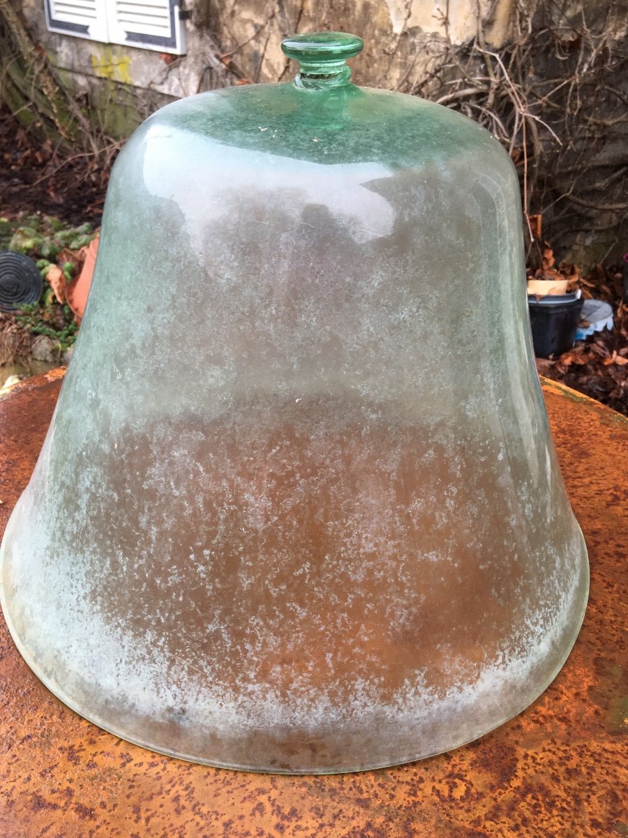 Grande Cloche De Jardinier En Verre Souflé -photo-2