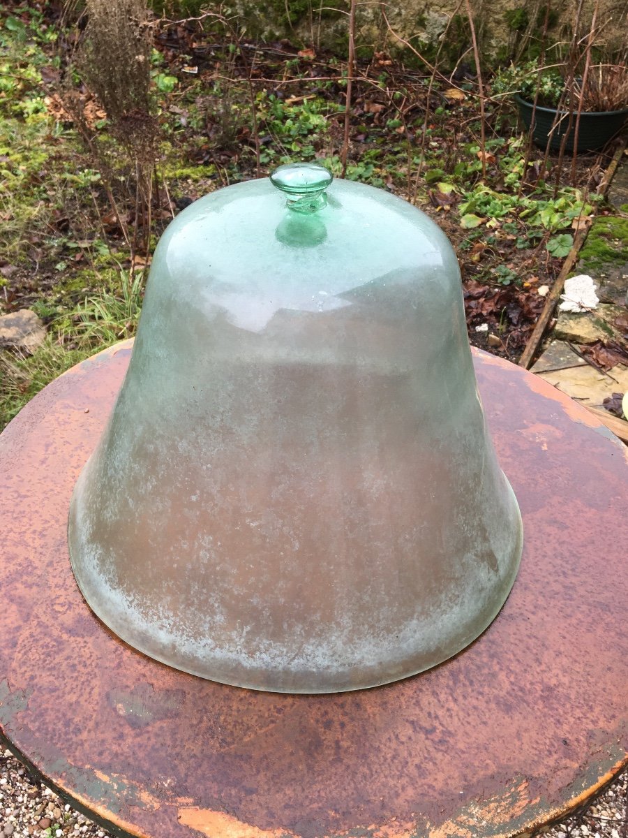 Grande Cloche De Jardinier En Verre Souflé -photo-4