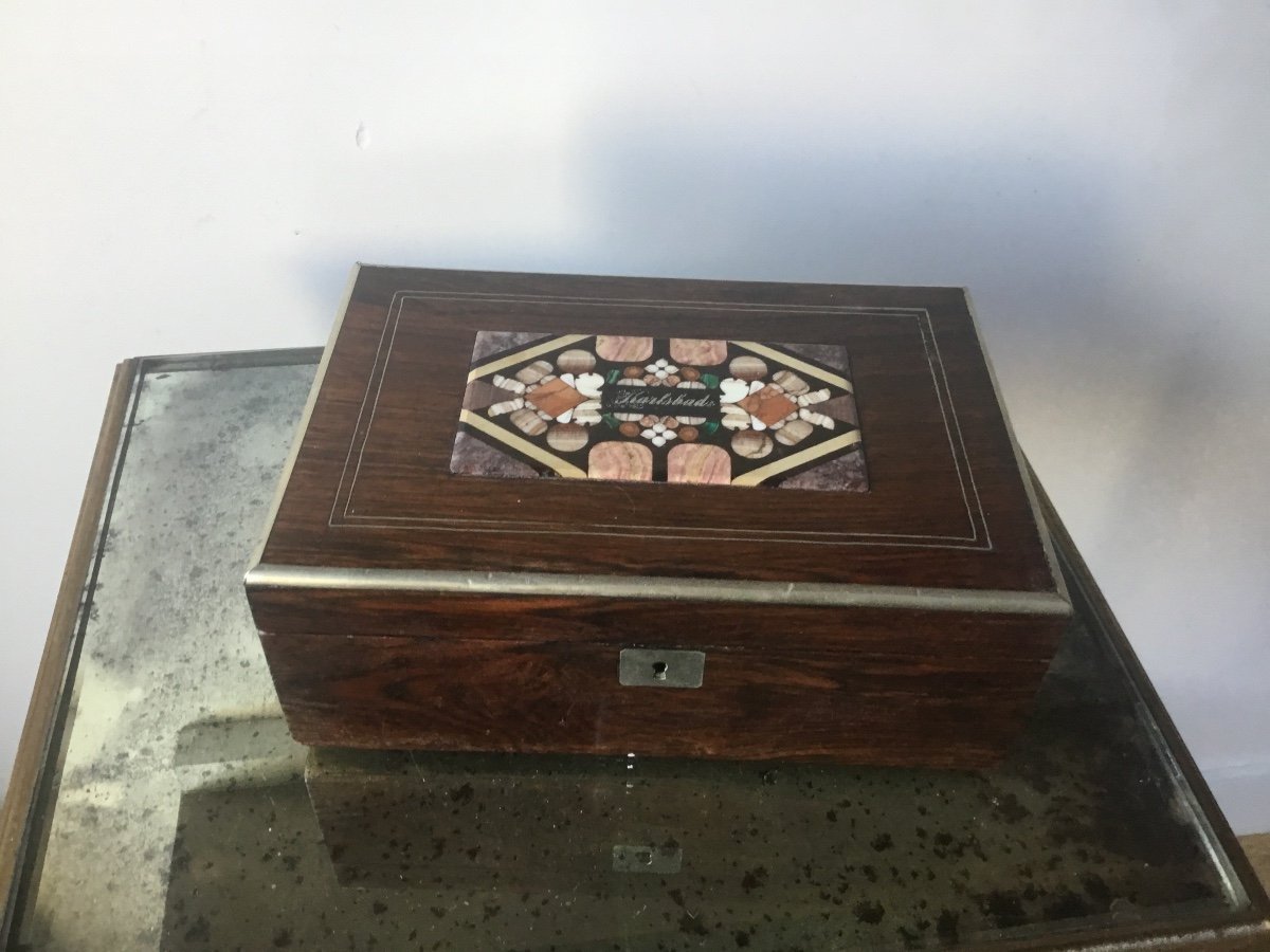 Box Inlaid With Marble Marquetry -photo-2