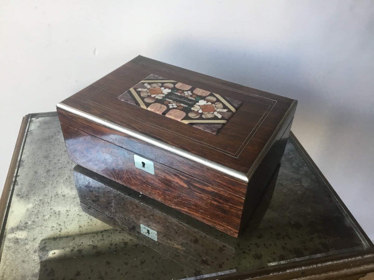 Box Inlaid With Marble Marquetry -photo-3