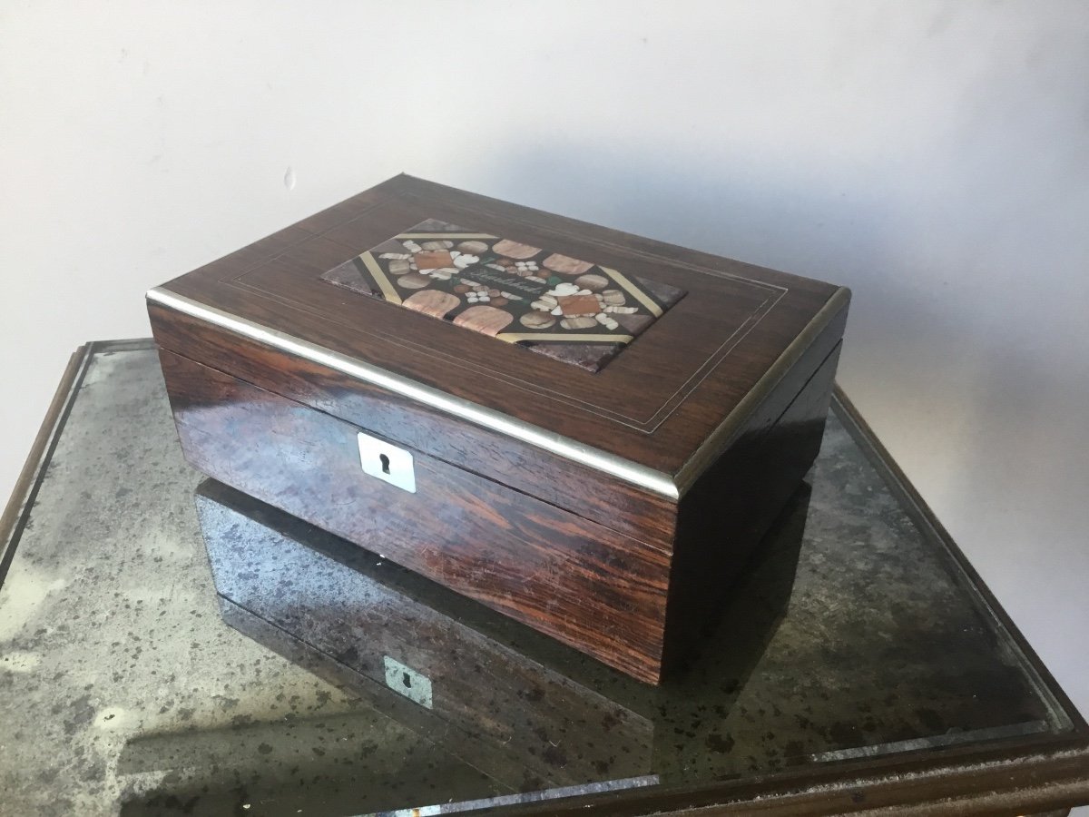 Box Inlaid With Marble Marquetry -photo-4