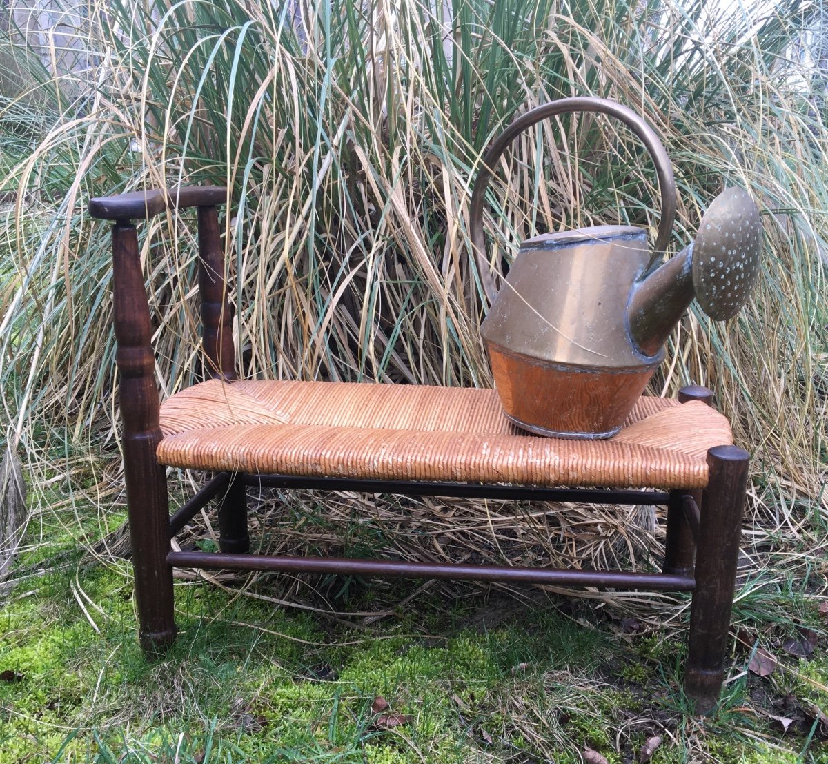 Small Fire Corner Bench Around 1900-photo-2