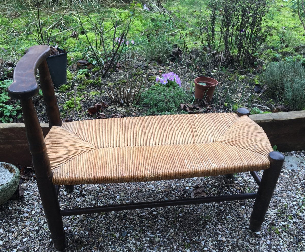 Small Fire Corner Bench Around 1900-photo-2