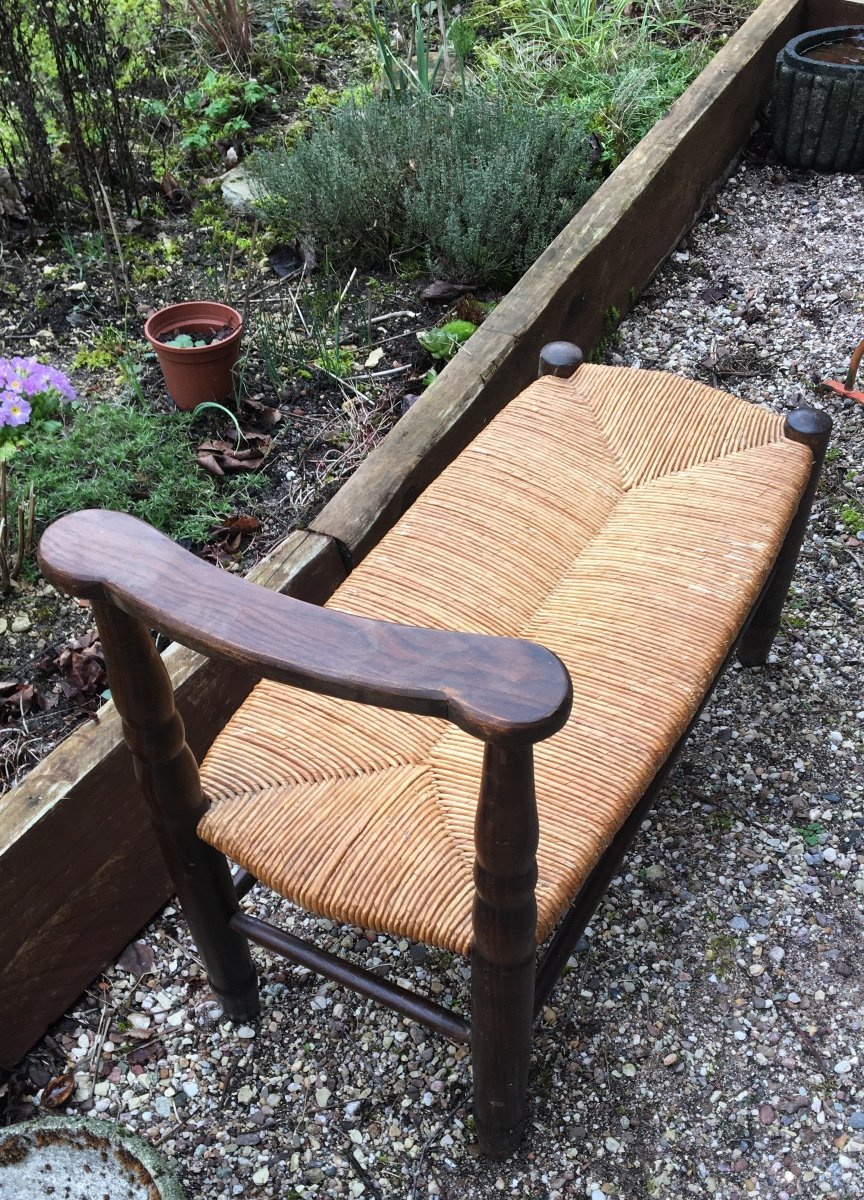 Small Fire Corner Bench Around 1900-photo-4