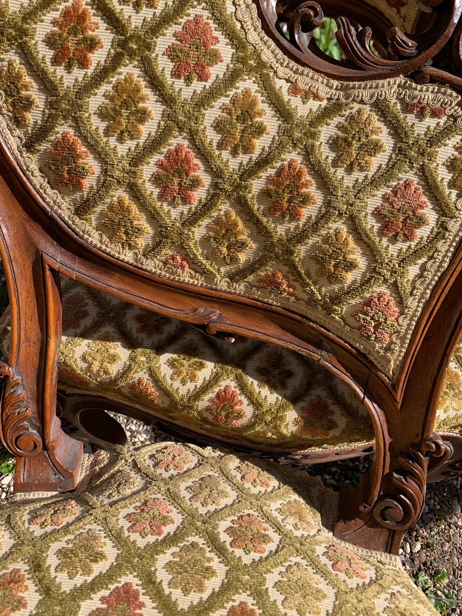 The 4 Louis XV Style Carved Chairs -photo-8