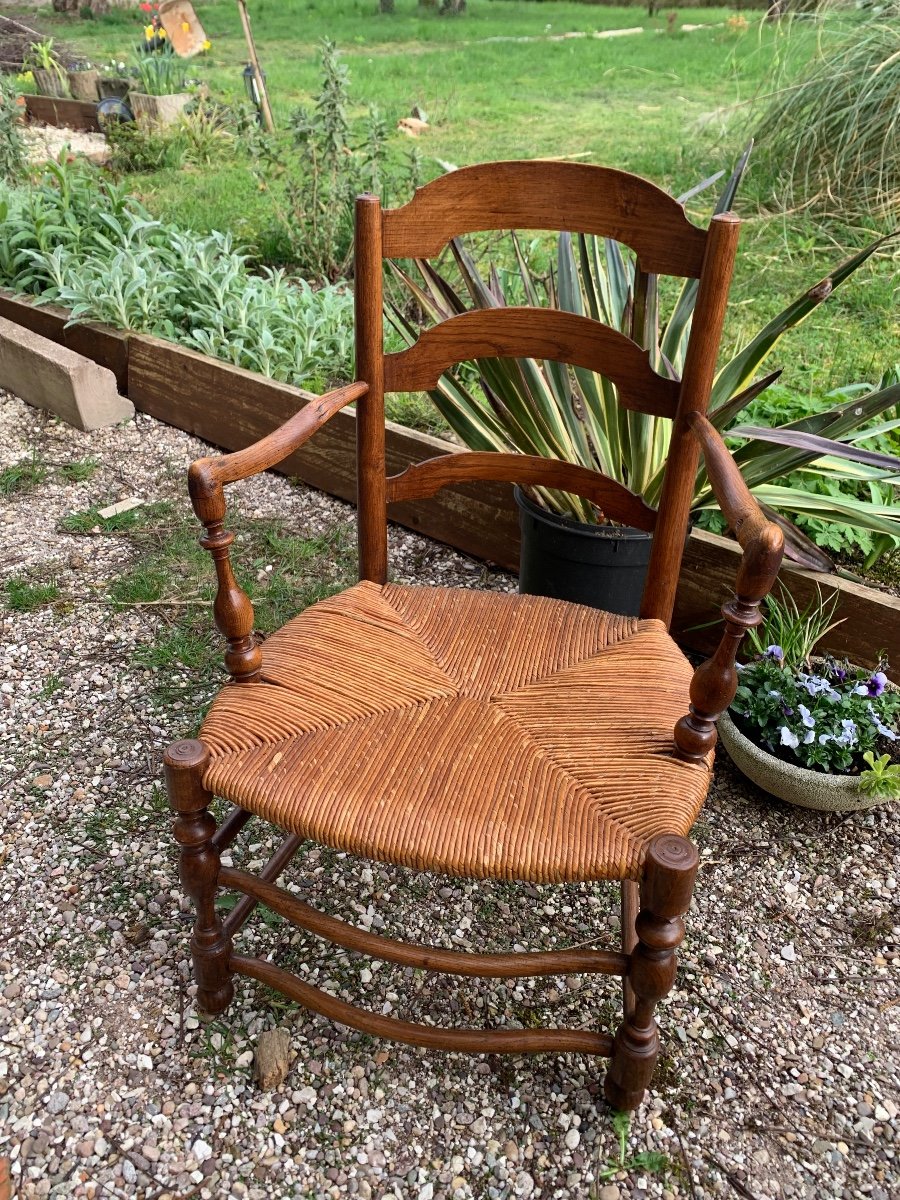 The Two Rustic Armchairs, 19th Century -photo-5