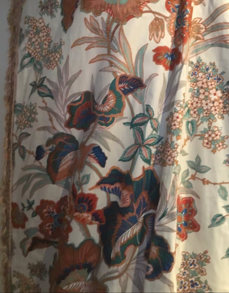 Large Lined Curtain In Silky Cotton (2 Available) 248 X 204 Cm-photo-2
