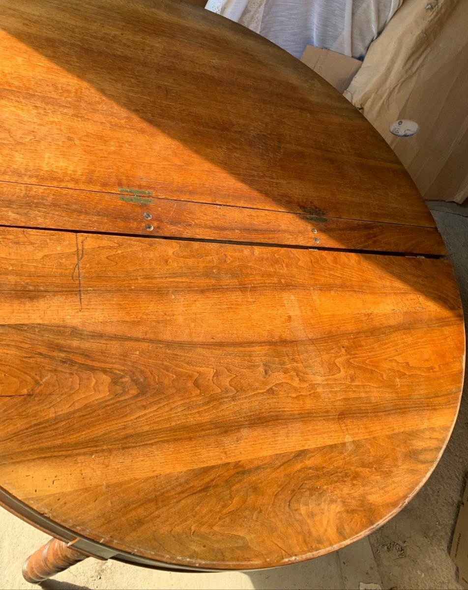 Very Large 8 Leg Walnut Dining Table -photo-3