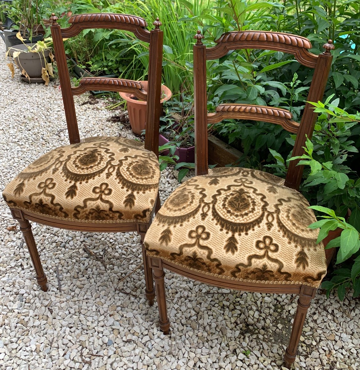 The Pair Of Small Napoleon III Chairs -photo-3