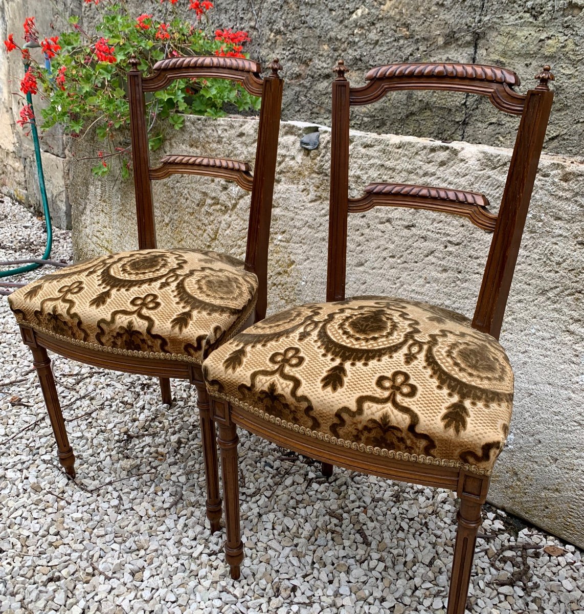 The Pair Of Small Napoleon III Chairs -photo-4