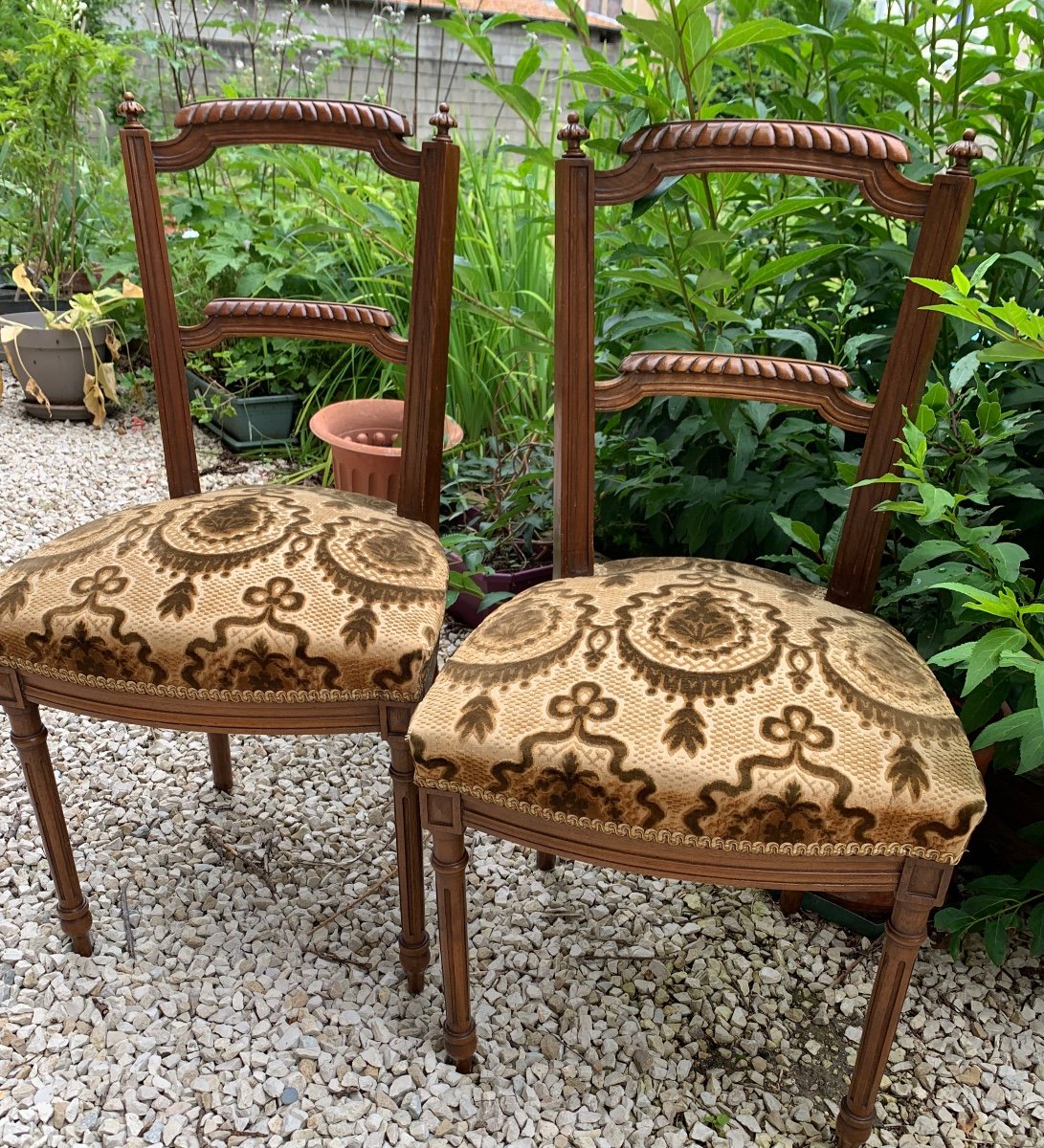 The Pair Of Small Napoleon III Chairs -photo-3