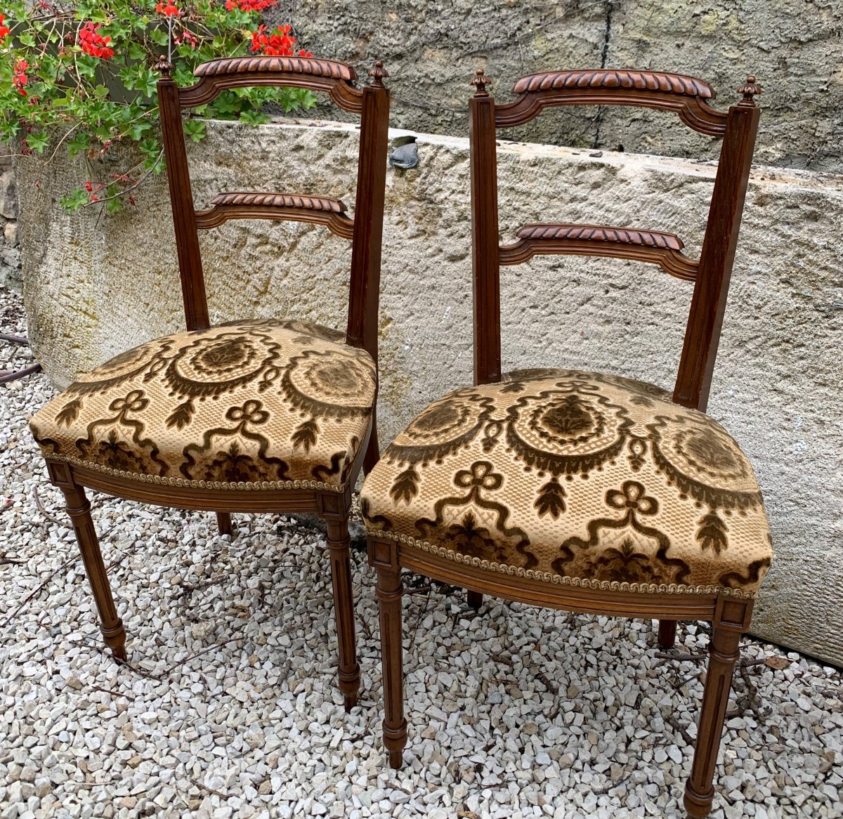 The Pair Of Small Napoleon III Chairs -photo-6