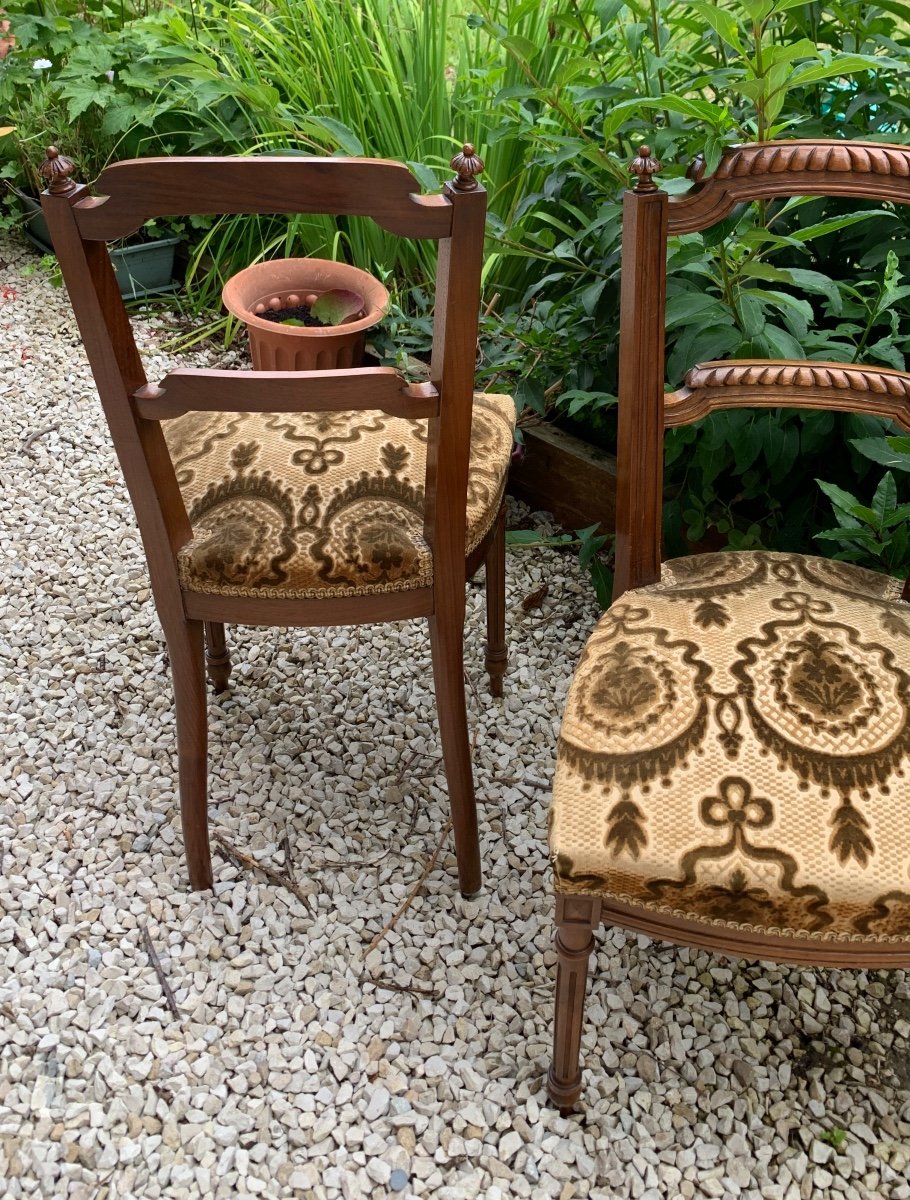 The Pair Of Small Napoleon III Chairs -photo-8