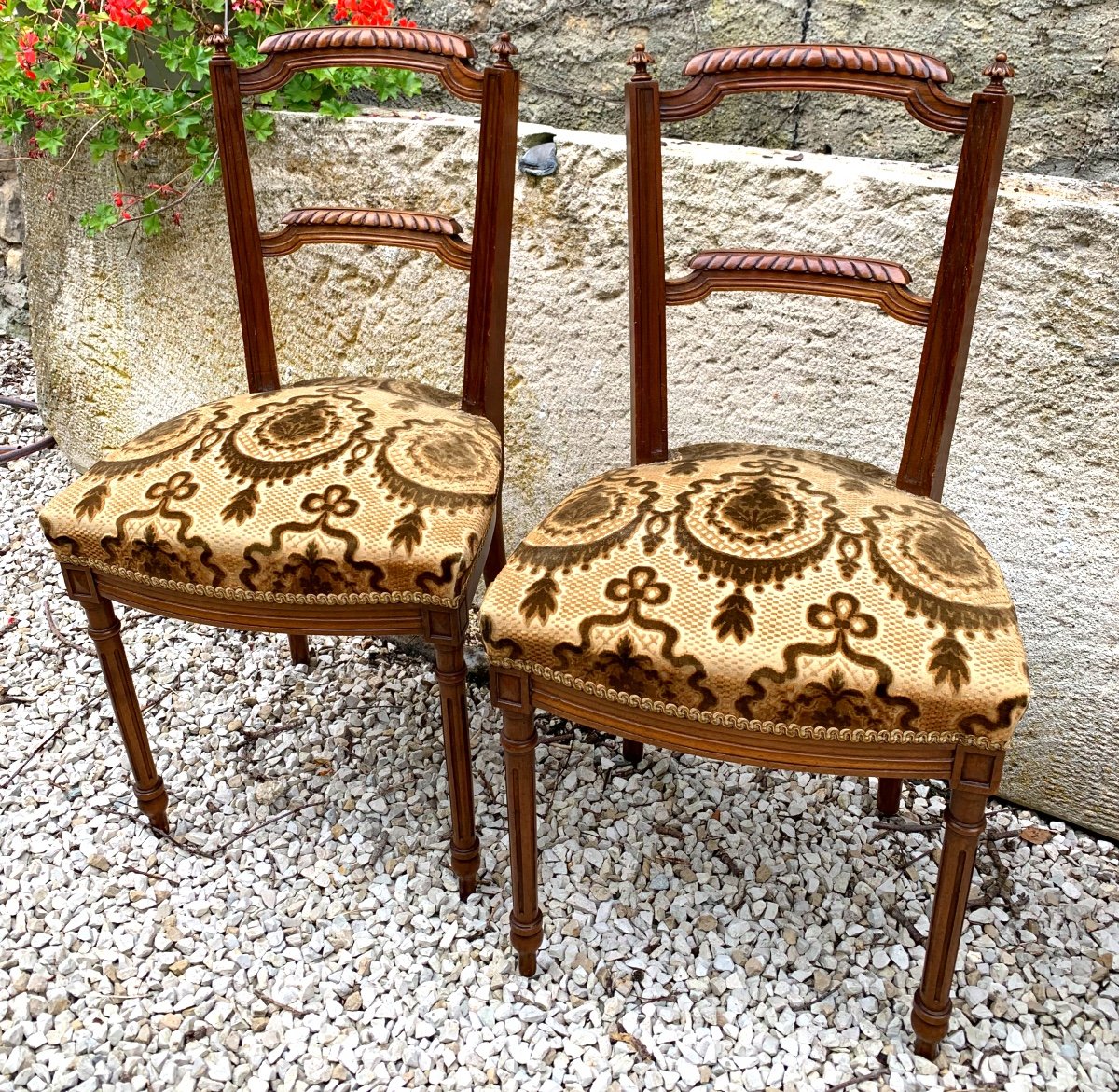 The Pair Of Small Napoleon III Chairs 