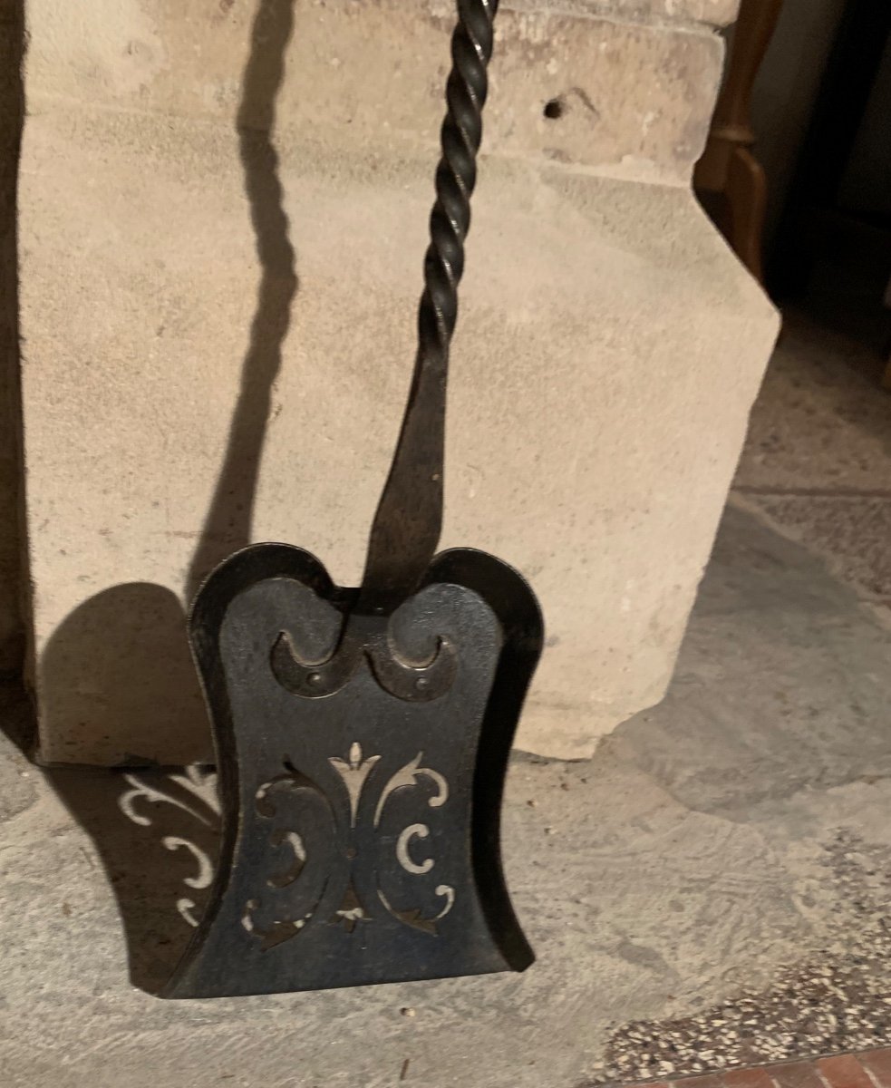 Openwork Shovel For The Fireplace, Early 19th Century-photo-3