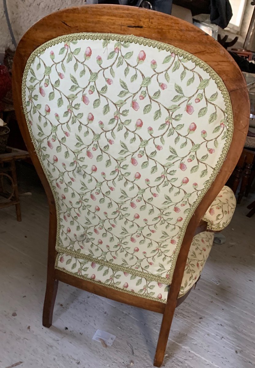 Large Voltaire Armchair Beautifully Upholstered -photo-2