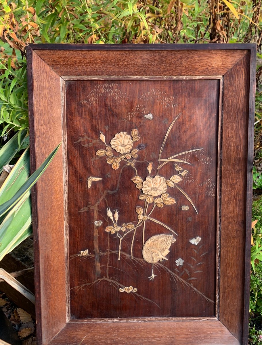 Decorative Panel Inlaid With Ivory And Mother-of-pearl, Japan, 1900