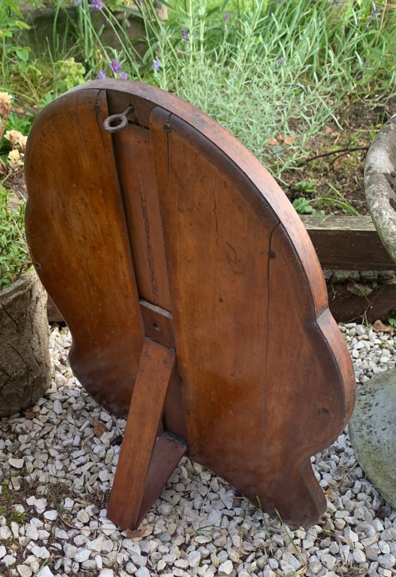 English Mahogany Standing Mirror, 19th Century-photo-7