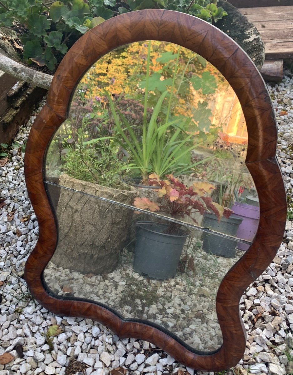 English Mahogany Standing Mirror, 19th Century