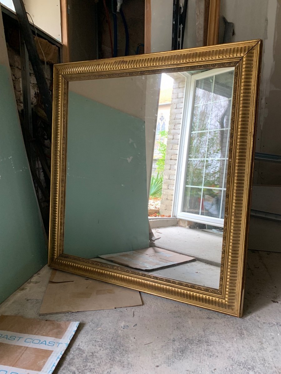 Gilded Leaf Fireplace Mirror-photo-2