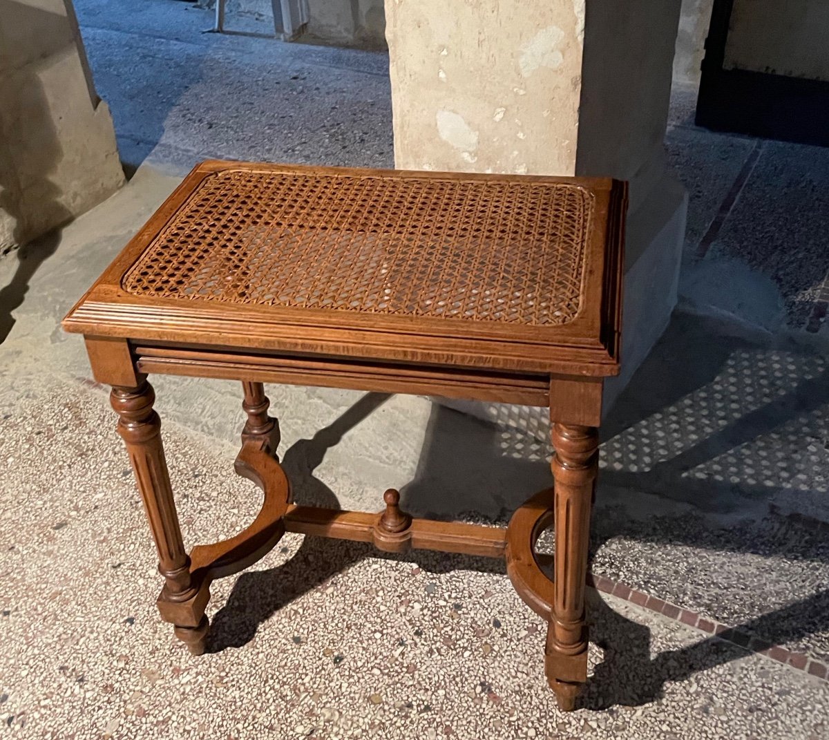 Tabouret De Piano Canné, vers 1900 -photo-8