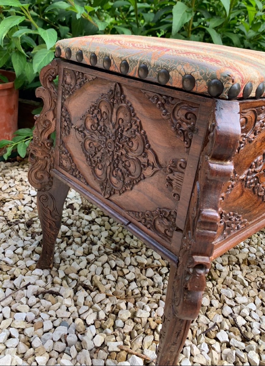 Small Chest Stool, 19th Century -photo-1