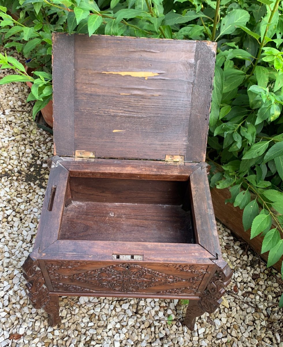 Small Chest Stool, 19th Century -photo-4