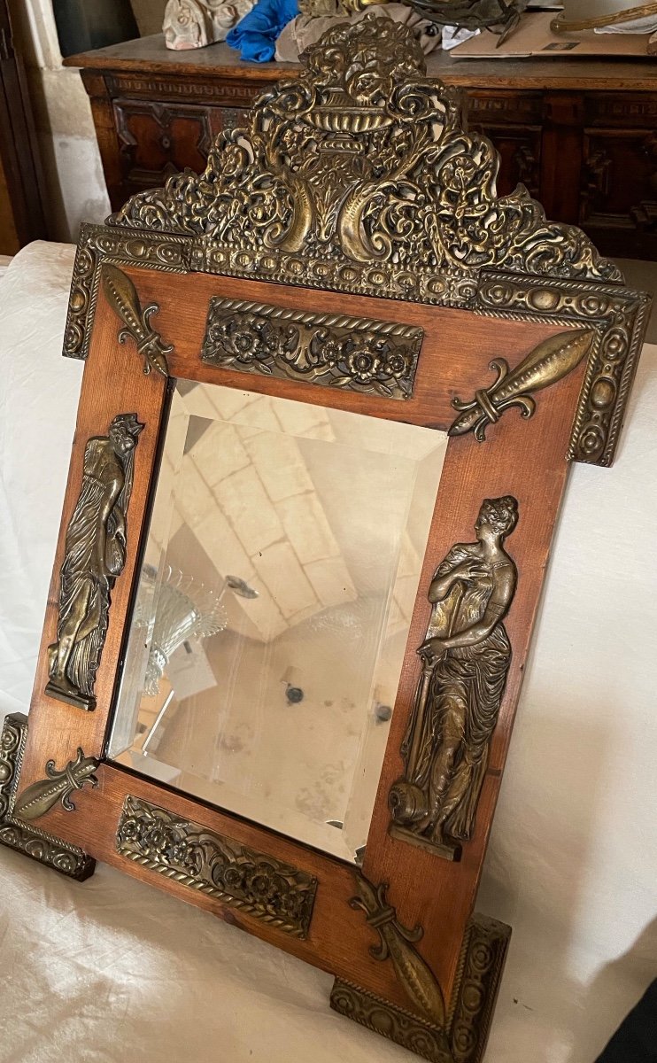 Miroir Décor En Laiton De Diane Et Zeus 