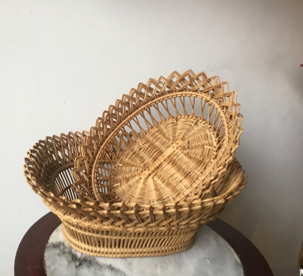 Folk Art The Two Woven Baskets -photo-2