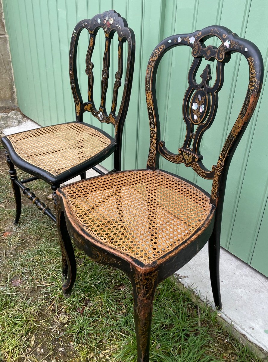 The Two Fine Chairs From The Napoleon III Period -photo-6