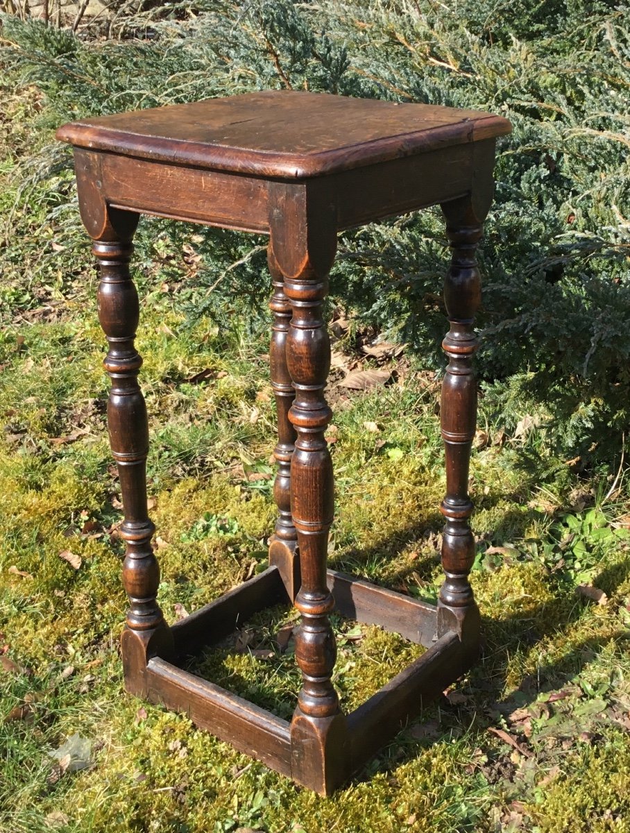 Tabouret De Chantre Bois Teinté -photo-8