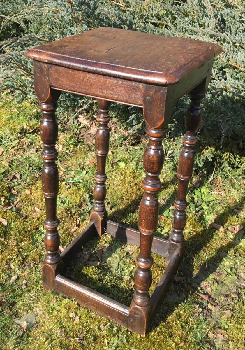 Tabouret De Chantre Bois Teinté 