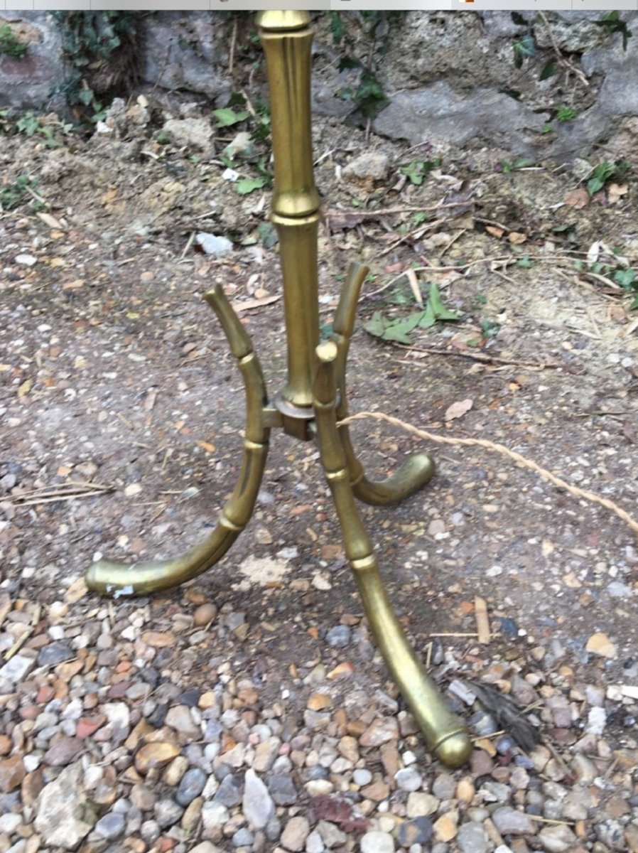 Lampadaire De La Maison Bagues En Bronze Doré -photo-3