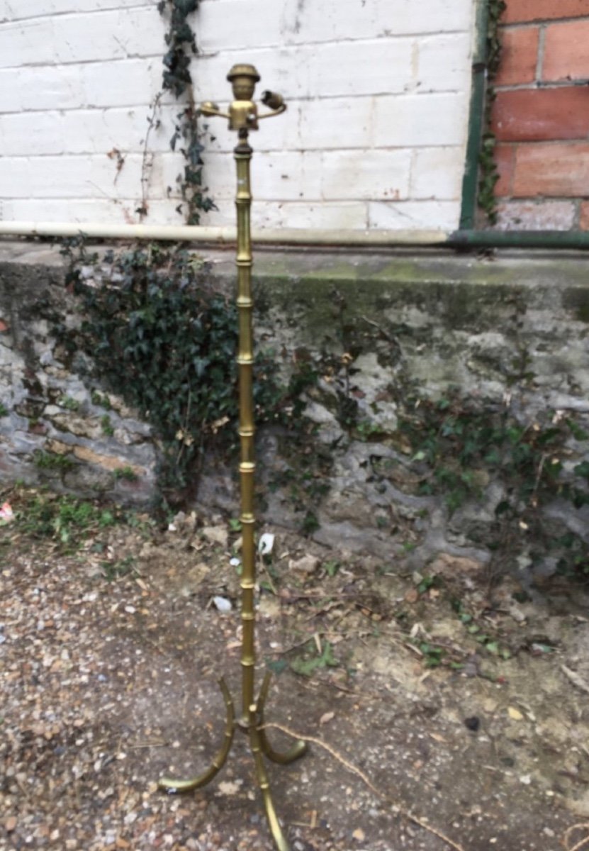 Lampadaire De La Maison Bagues En Bronze Doré -photo-1