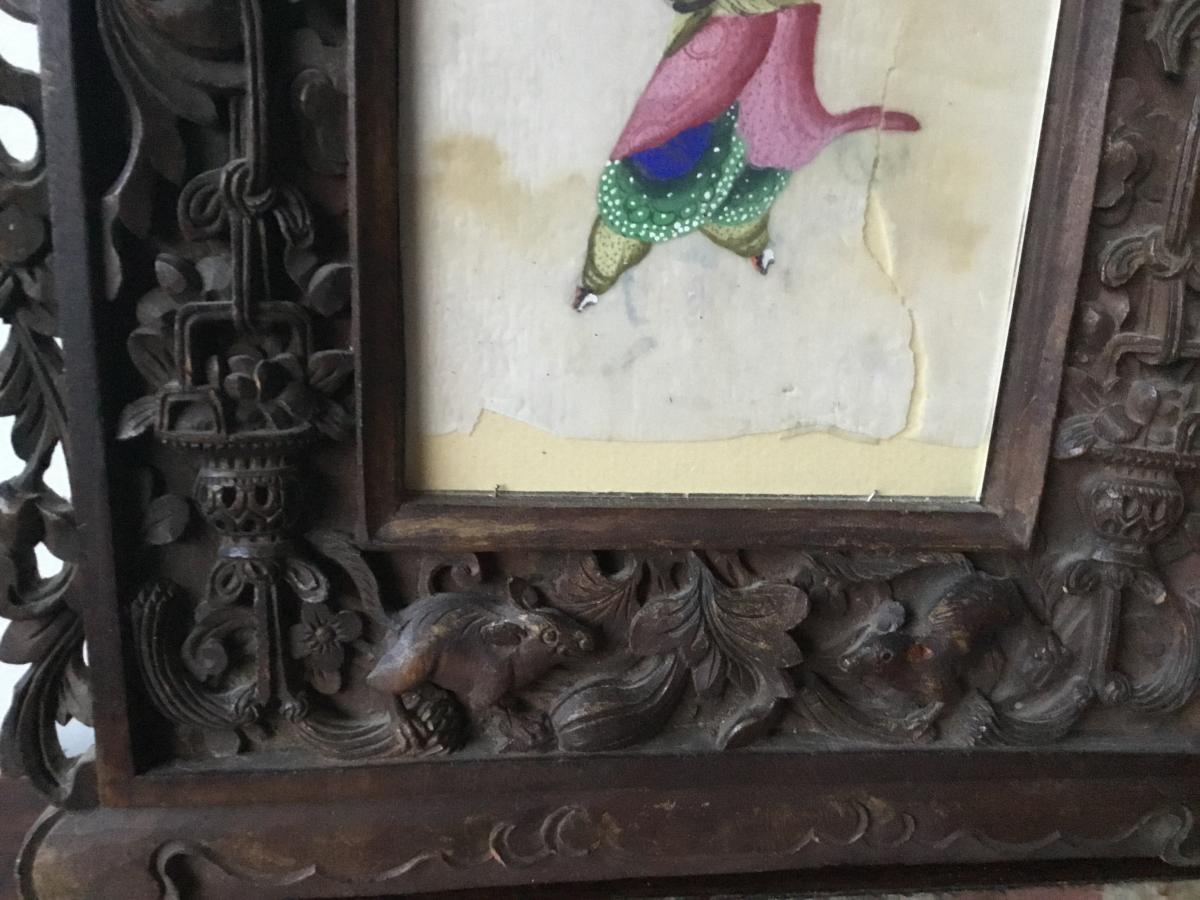 Richly Carved Frame Of Birds, Animals And Flowers, China-photo-1