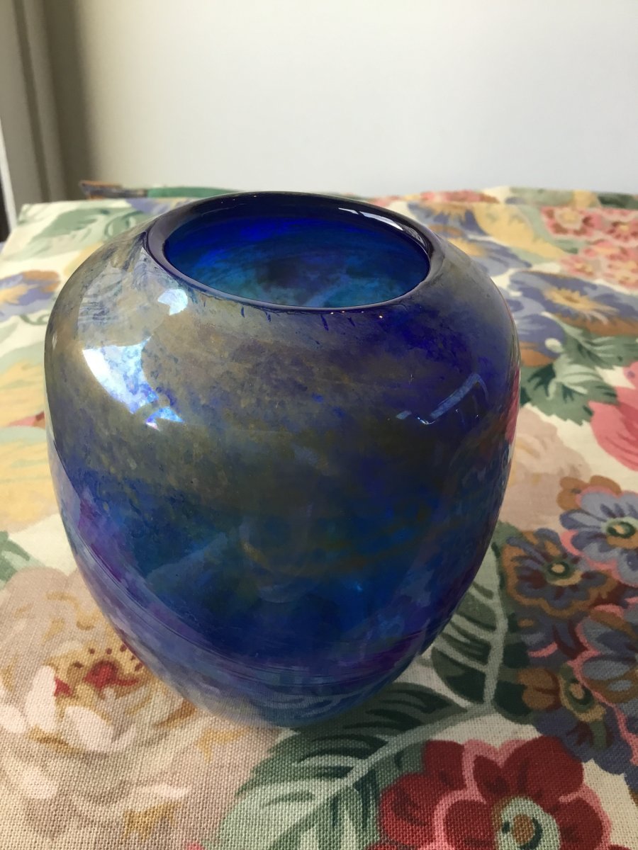 Small Vase In Blown Glass Véronique Monod