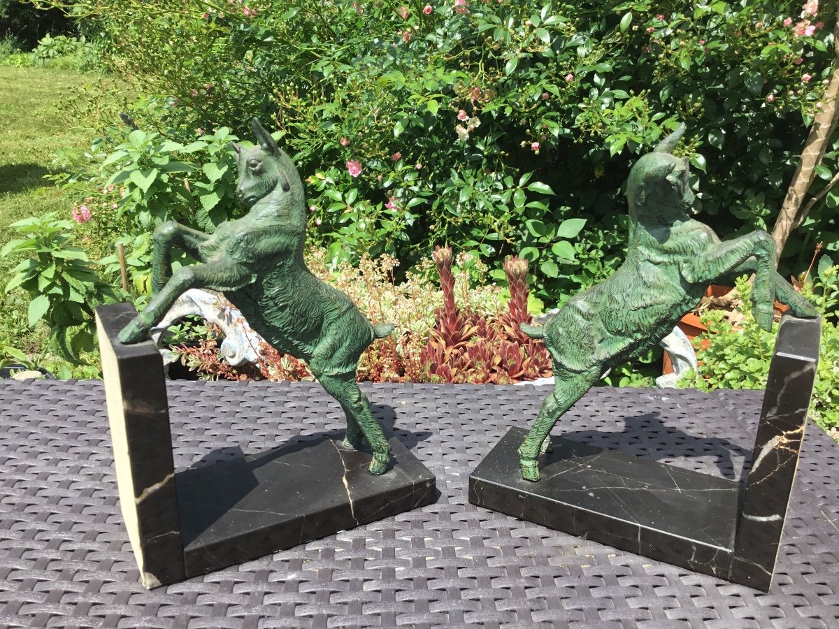 Pair Of Art Deco Bookends-photo-4