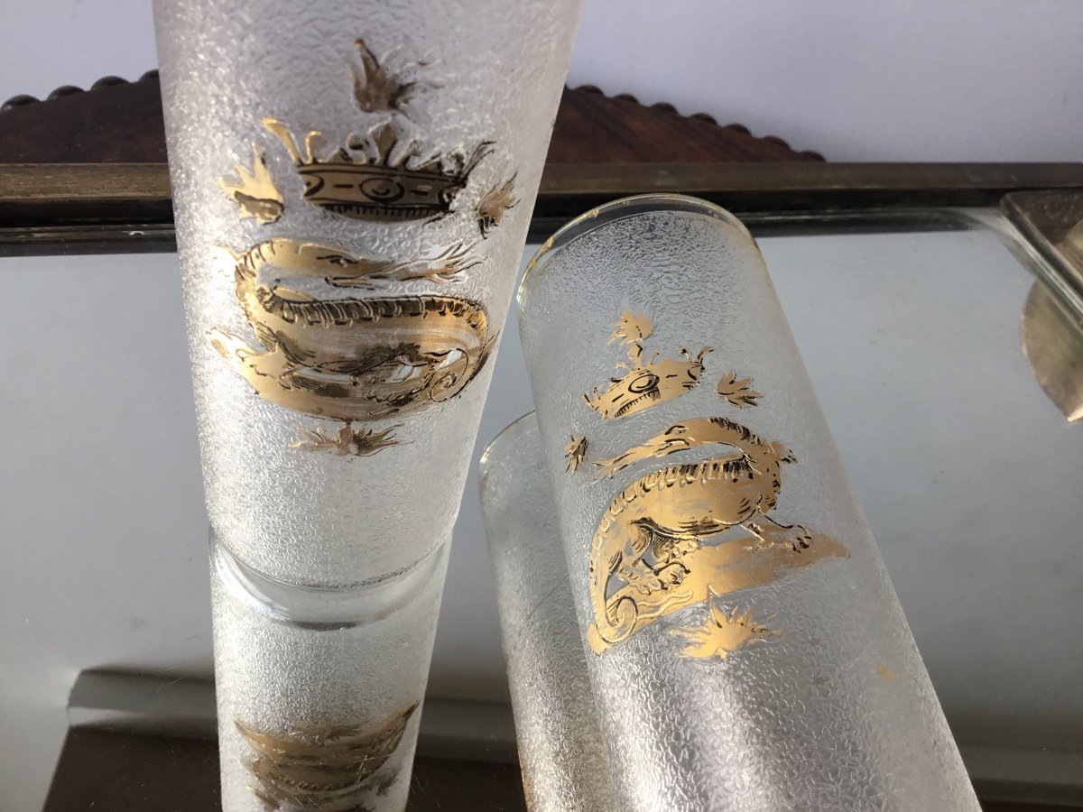 Pair Of Decorated Salamander Glasses-photo-1