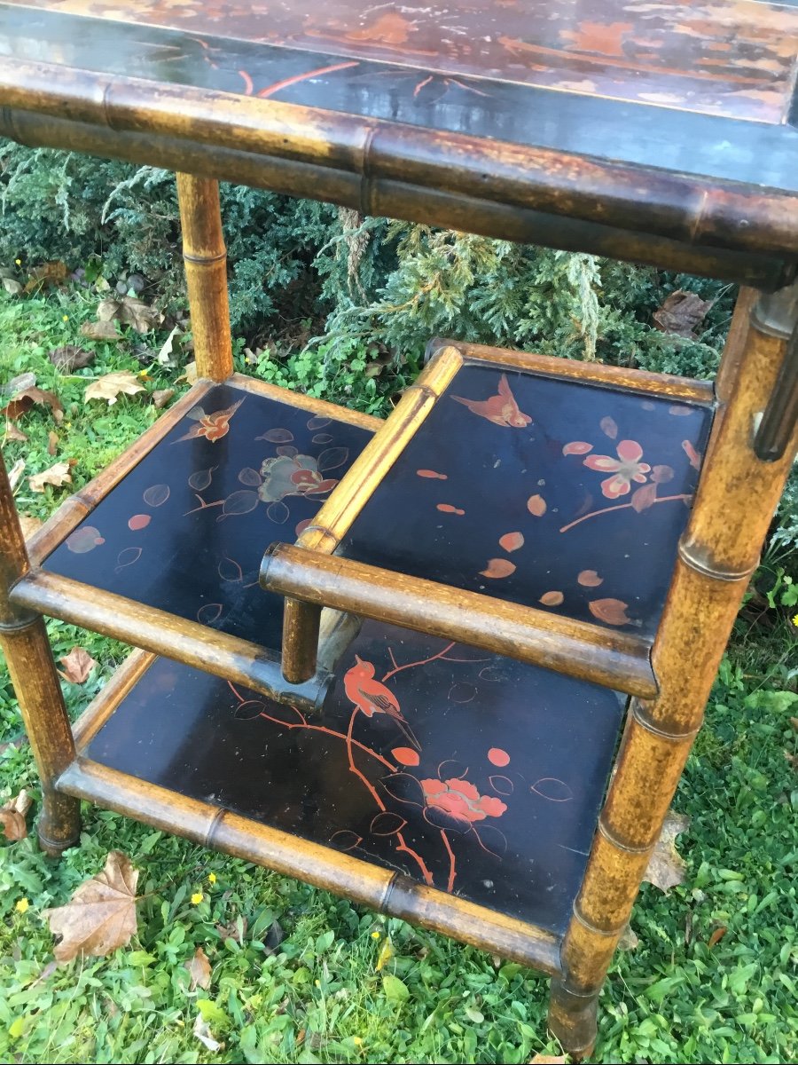 Table De Présentation  En Bambou , Attribuée à La Maison Perret Et Vibert-photo-4