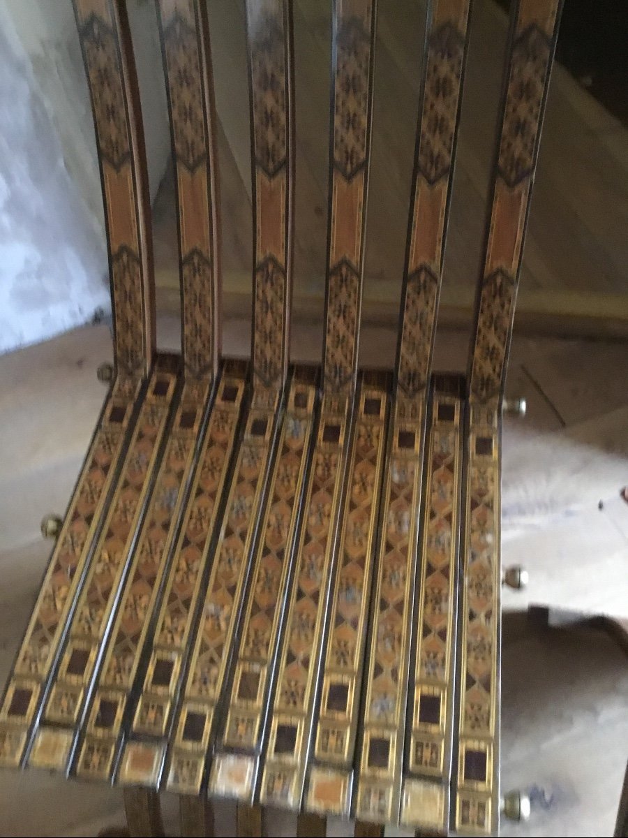 Two Syrian Folding Chairs-photo-3