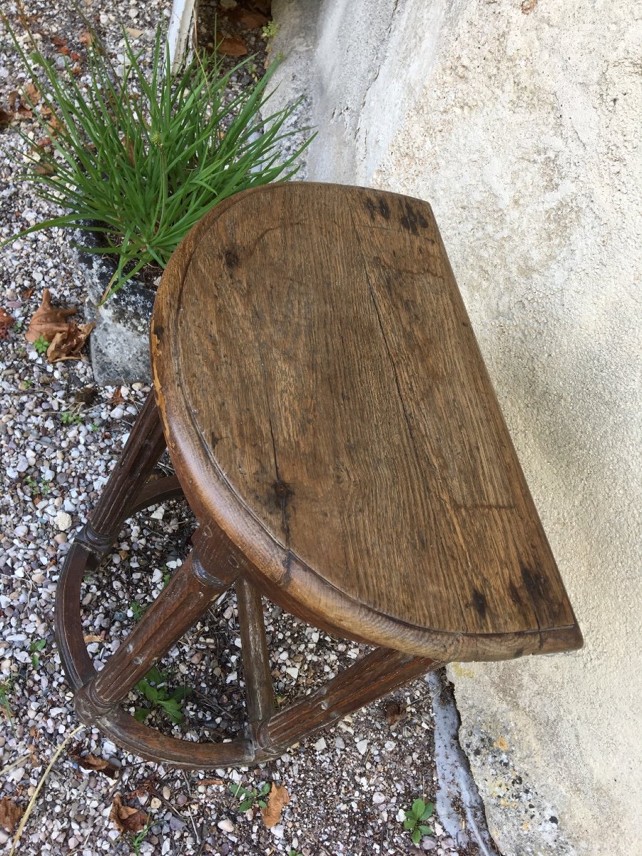 Tabouret De Chantre Aux 4 Colonnes Cannelées  France XVIIIéme-photo-4