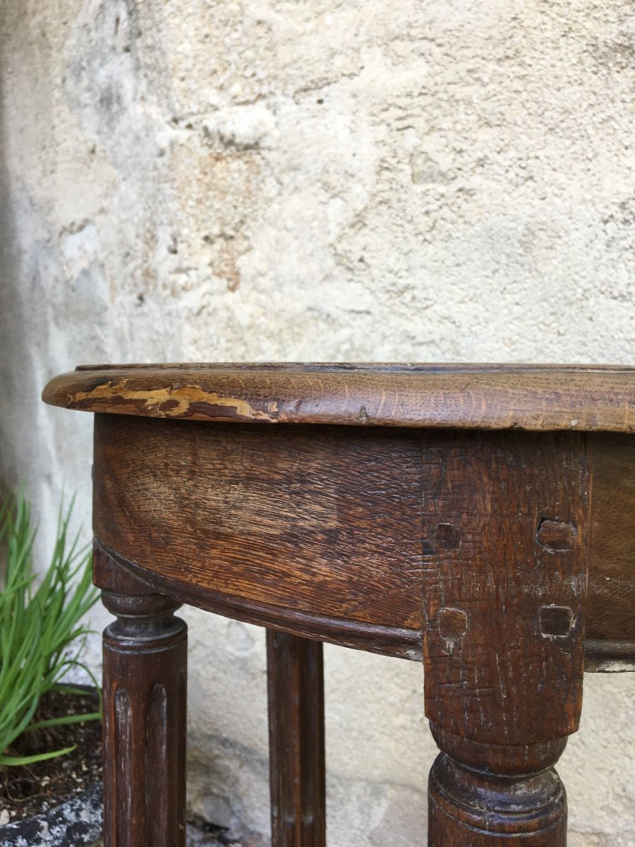 Tabouret De Chantre Aux 4 Colonnes Cannelées  France XVIIIéme-photo-4