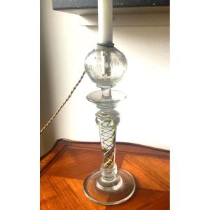 So-called Lacemaker Oil Lamp Mounted In Nineteenth Lamp