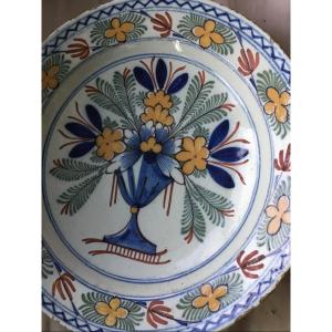 Polychrome Delft Earthenware Dish