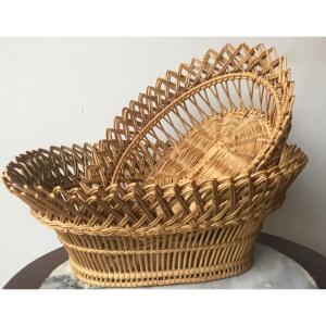 Folk Art The Two Woven Baskets 