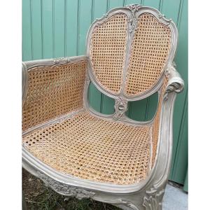 Louis XVI Style Caned Armchair