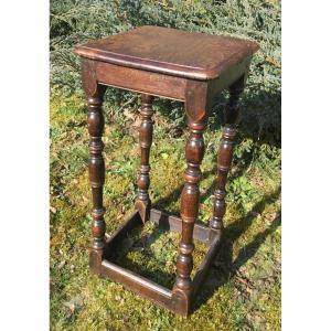 Tabouret De Chantre Bois Teinté 