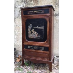 Lacquered Panel Sideboard, Circa 1900